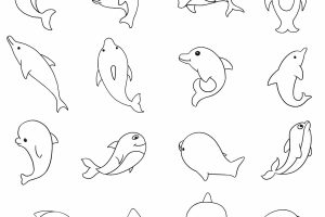 海豚简笔画