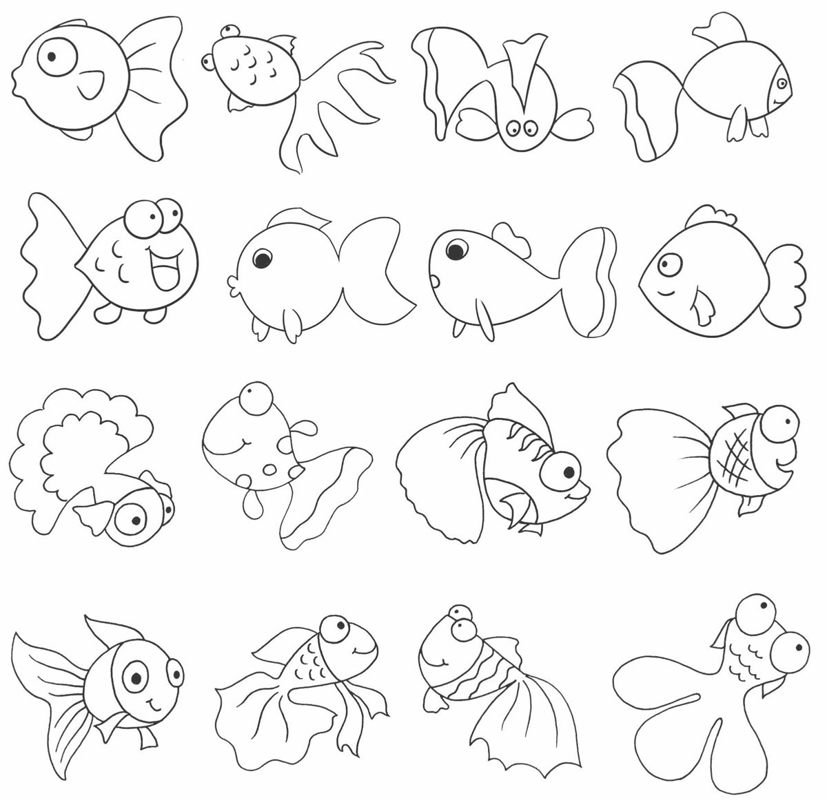 金鱼简笔画