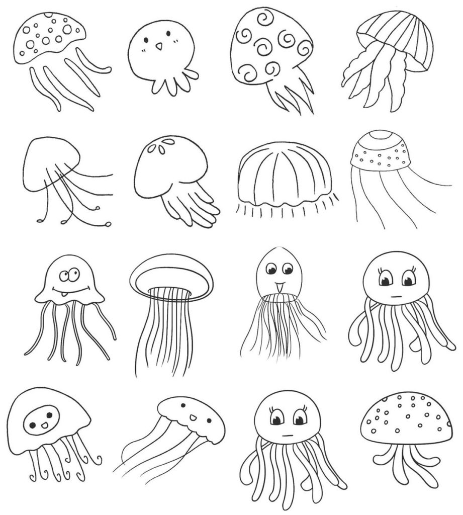 水母简笔画