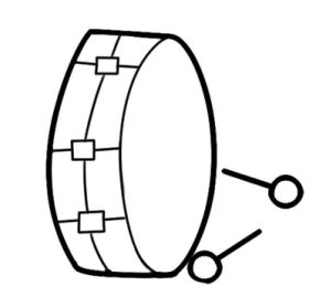 鼓简笔画