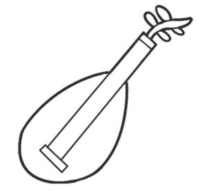 琵琶简笔画