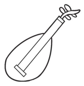 琵琶简笔画