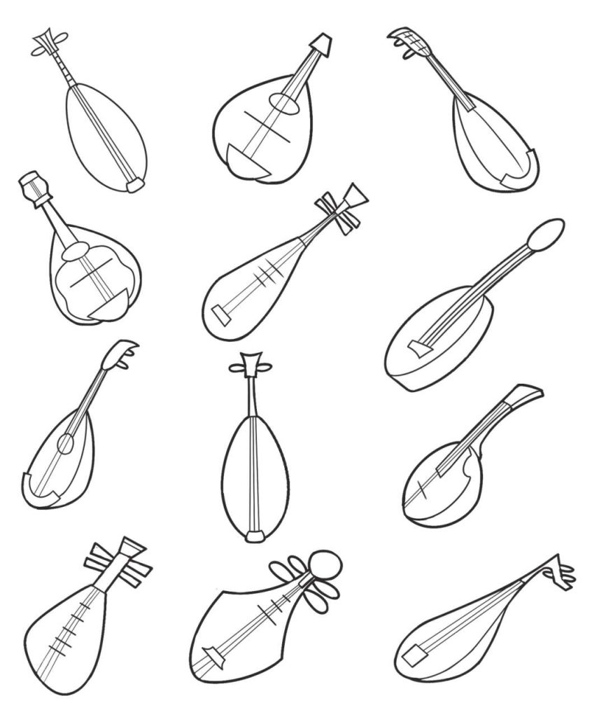 琵琶简笔画