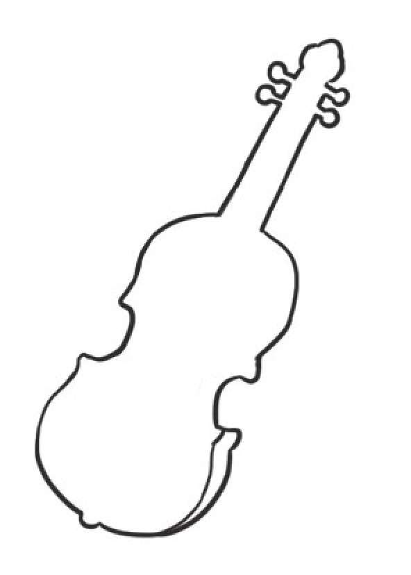小提琴简笔画
