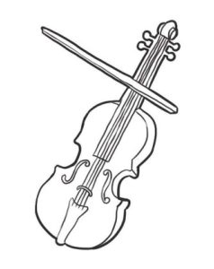 小提琴简笔画