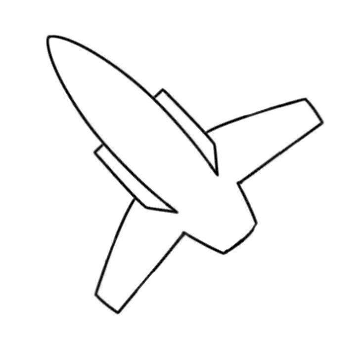 飞机简笔画