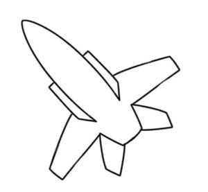 飞机简笔画
