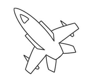 飞机简笔画