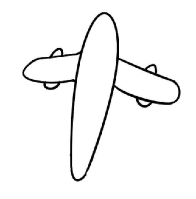 飞机简笔画