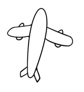 飞机简笔画