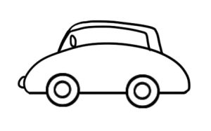 小汽车简笔画
