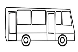公交车简笔画