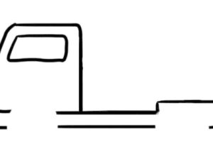 水泥车简笔画
