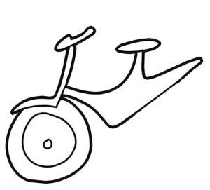 自行车简笔画