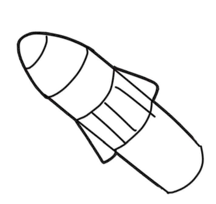 火箭简笔画
