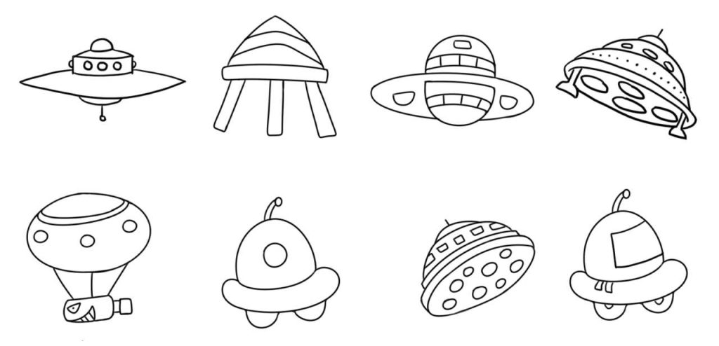 飞碟简笔画