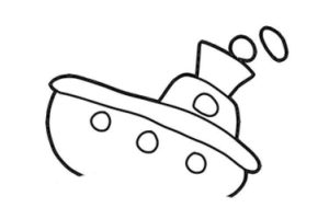 轮船简笔画
