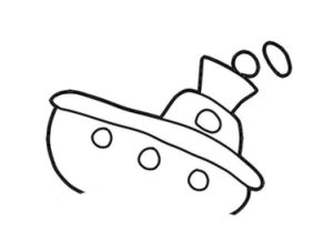 轮船简笔画