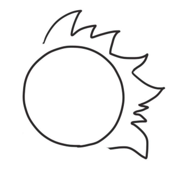 太阳简笔画