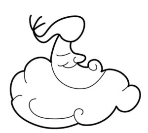 月亮简笔画