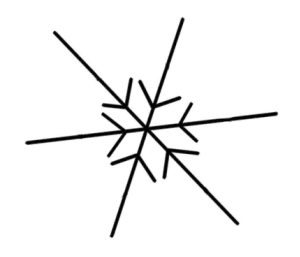 雪花简笔画