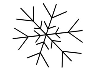 雪花简笔画