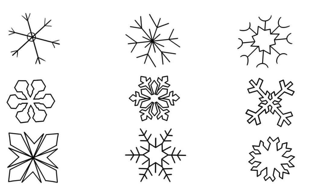 雪花简笔画