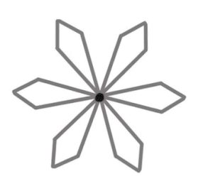 雪花简笔画