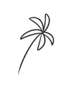海滩简笔画