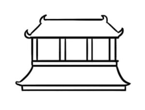 古代建筑简笔画