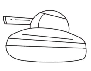 坦克大炮简笔画