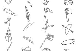 武器简笔画