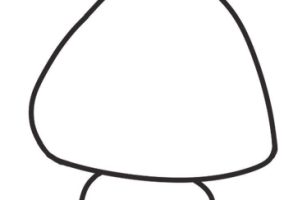 蘑菇简笔画