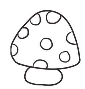 蘑菇简笔画