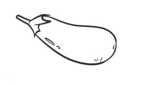 茄子简笔画