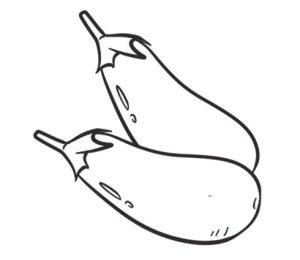 茄子简笔画
