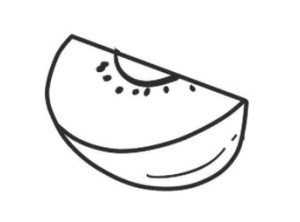 哈密瓜简笔画