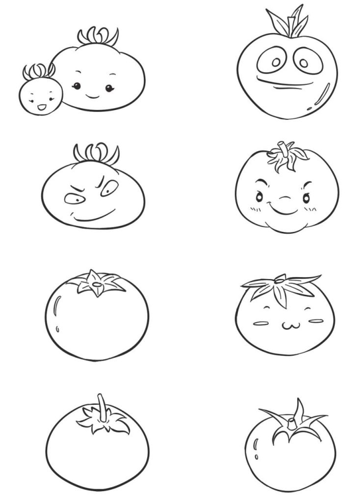 西红柿简笔画