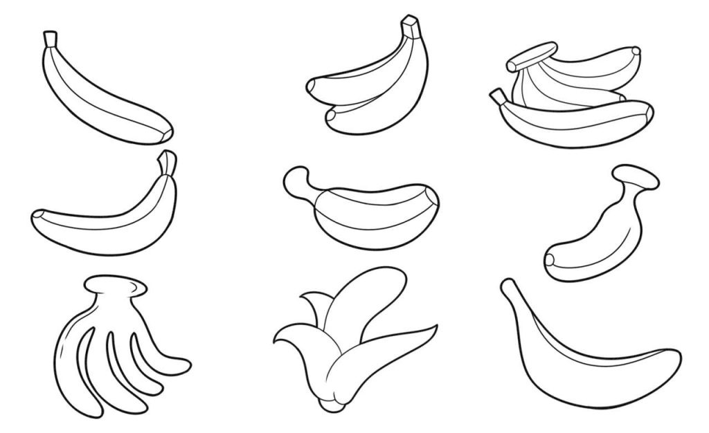 香蕉简笔画