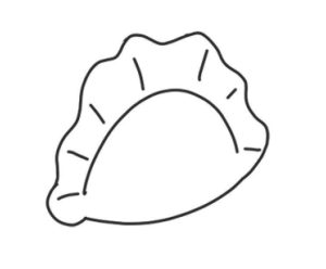 饺子简笔画