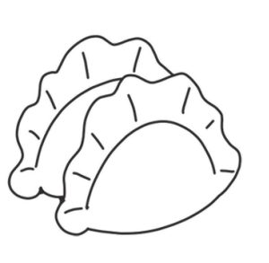 饺子简笔画