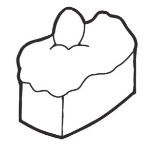 蛋糕简笔画