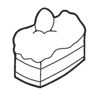 蛋糕简笔画