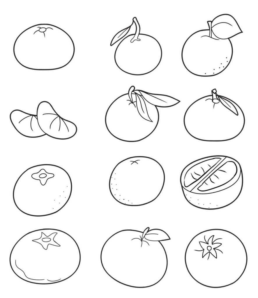 橘子简笔画
