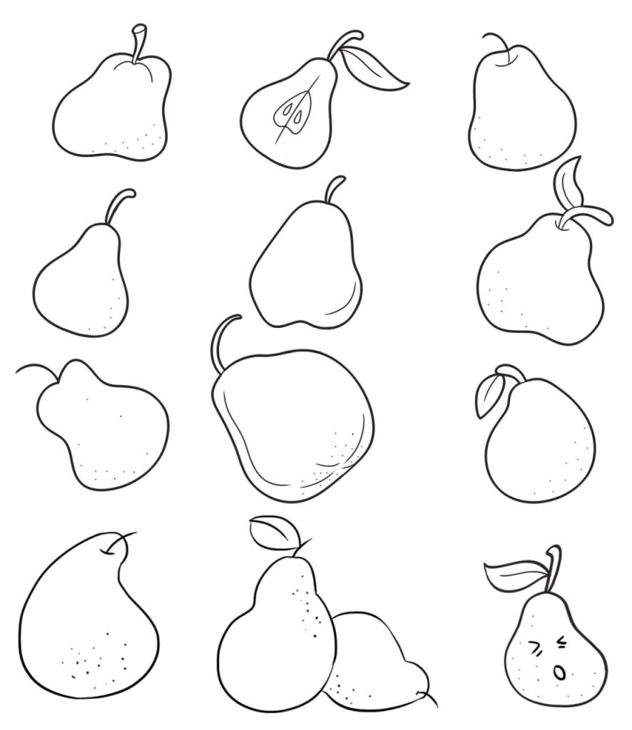 梨子简笔画