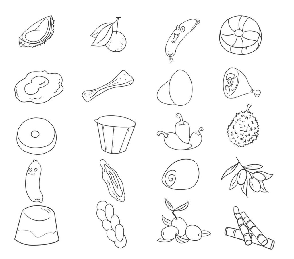 食物简笔画