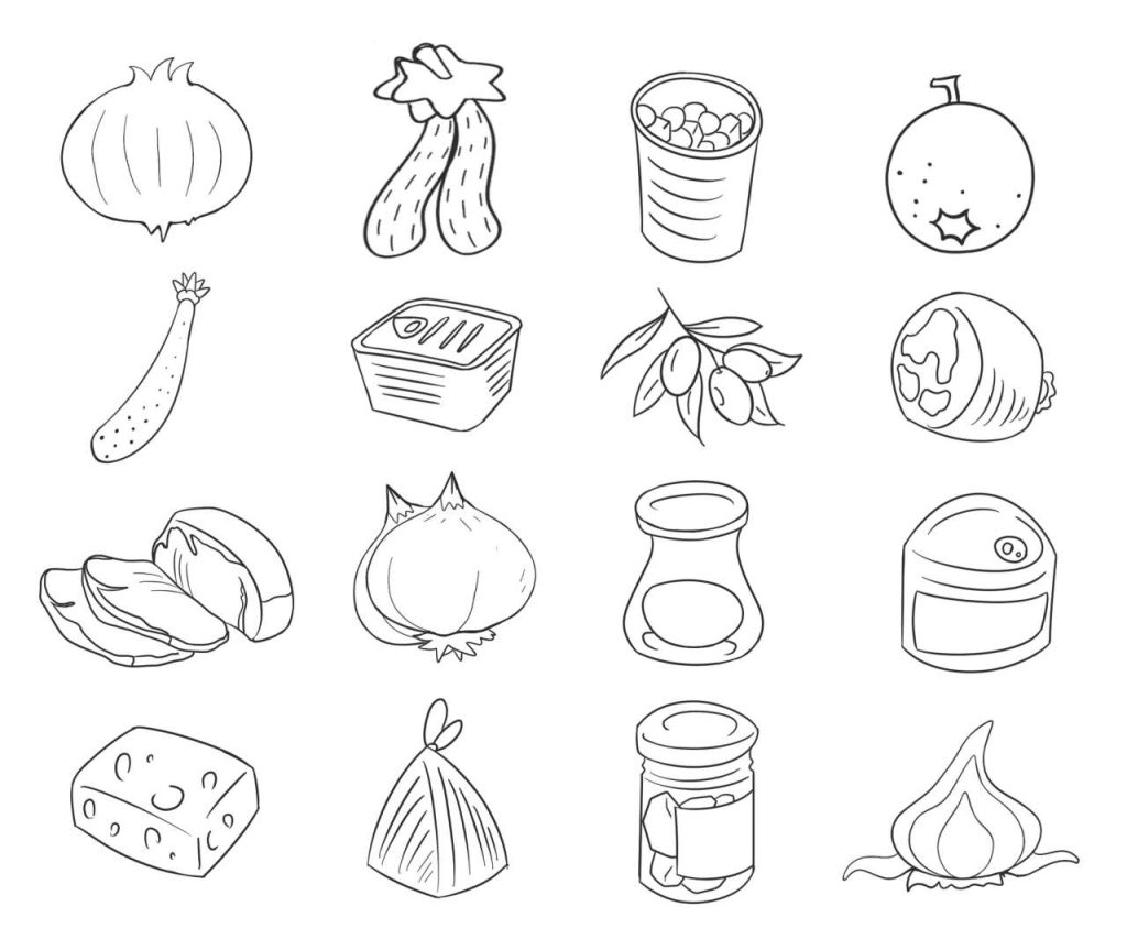 食物简笔画