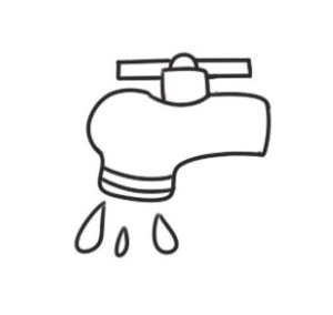 水龙头简笔画