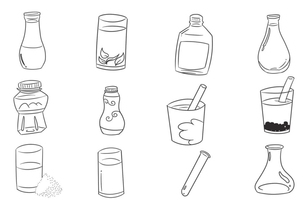 瓶子简笔画