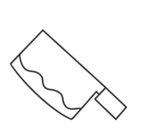 菜刀简笔画
